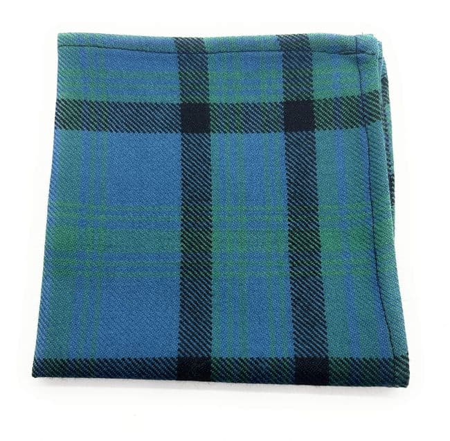 Gents Pure Wool Matheson Hunting Ancient Tartan Pocket Square - Made in Scotland
