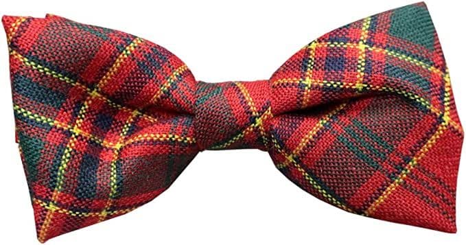 Gents Pure Wool Munro Tartan Bow Tie Made in Scotland