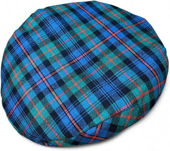 Gents Pure Wool Murray of Atholl Ancient Tartan One Size Flat Cap