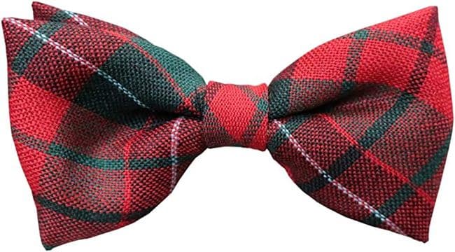 Gents Pure Wool Nicholson Tartan Bow Tie Made in Scotland