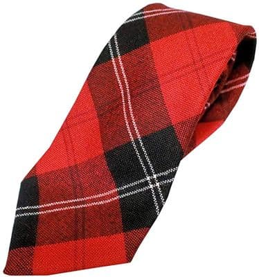 Gents Pure Wool Ramsay Modern Tartan Tie | Made in Scotland