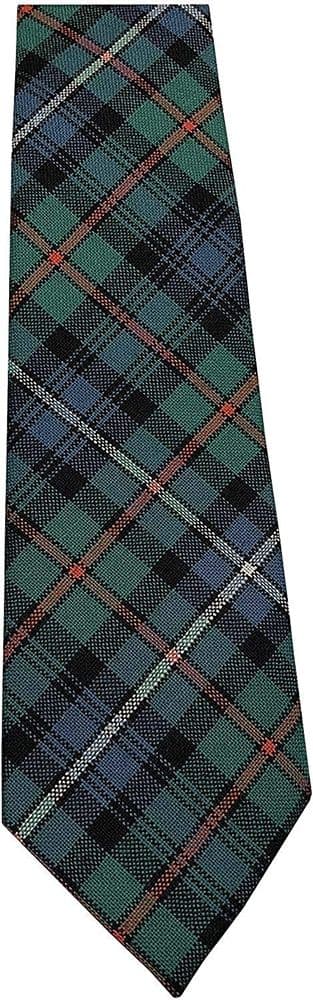 Gents Pure Wool Robertson Hunting Ancient Tartan Tie Made in Scotland