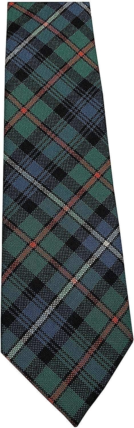 Pure Wool Robertson Hunting Ancient Tartan Tie | Made in Scotland