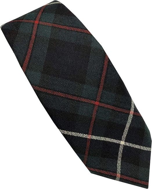 Gents Pure Wool Robertson Hunting Modern Tartan Tie Made in Scotland