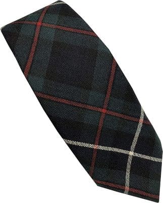 Gents Pure Wool Robertson Hunting Modern Tartan Tie | Made in Scotland