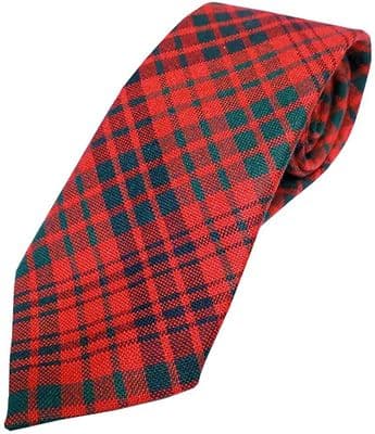 Gents Pure Wool Ross Modern Tartan Tie | Made in Scotland