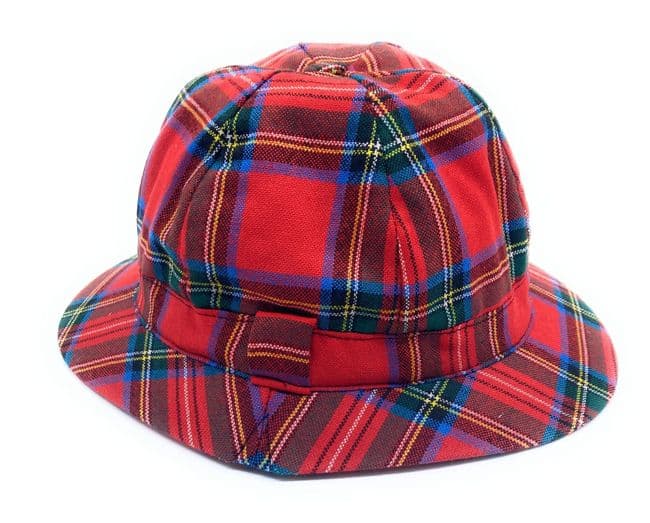 Gents Pure Wool Royal Stewart Tartan Deerstalker Hat