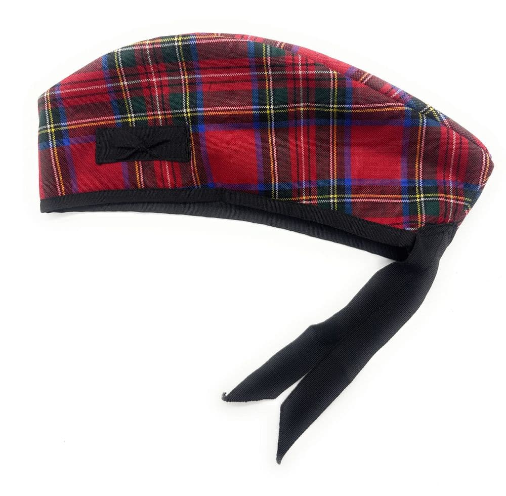 Gents Pure Wool Royal Stewart Tartan Glengarry Hat