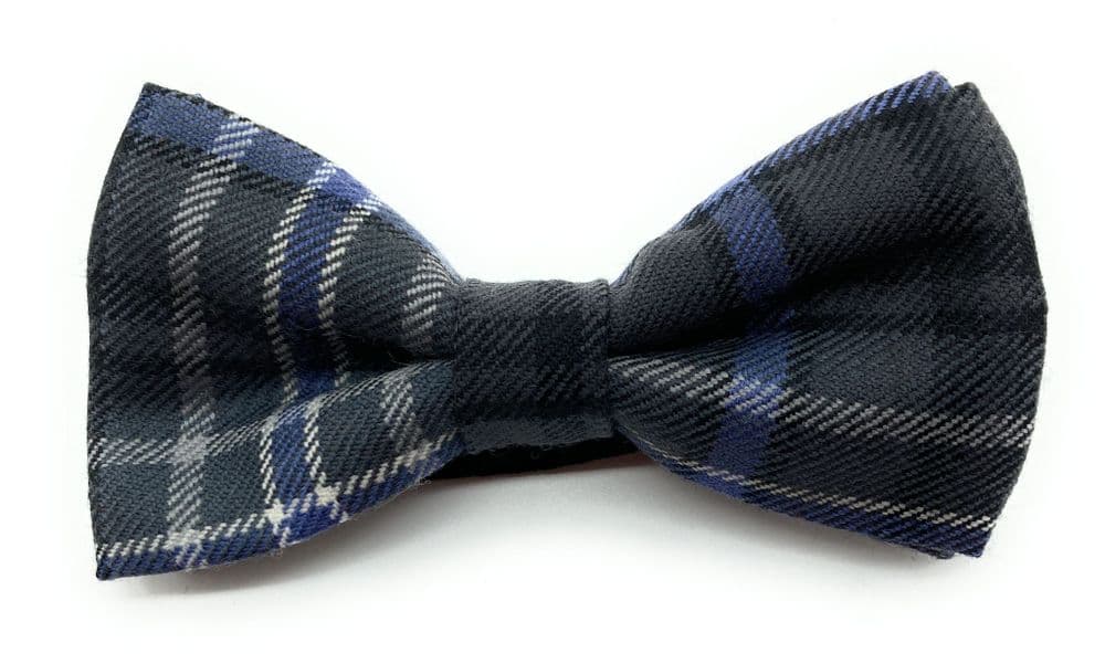 Gents Pure Wool Scotland Forever Antique Tartan Bow Tie Made in Scotland