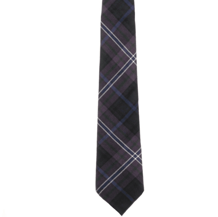 Gents Pure Wool Scotland Forever Modern Tartan Tie Made in Scotland