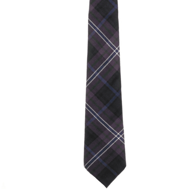 Gents Pure Wool Scotland Forever Modern Tartan Tie Made in Scotland