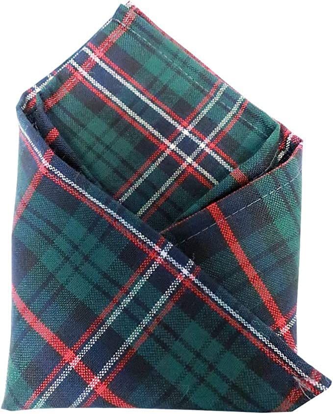 Gents Pure Wool Scottish National Tartan Pocket Square - Made In Scotland