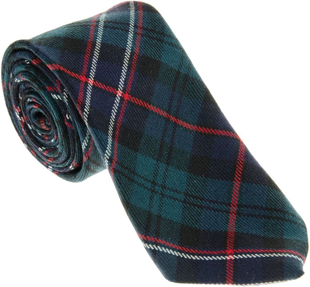 Gents Pure Wool Scottish National Tartan Tie Made in Scotland