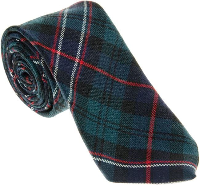 Gents Pure Wool Scottish National Tartan Tie Made in Scotland