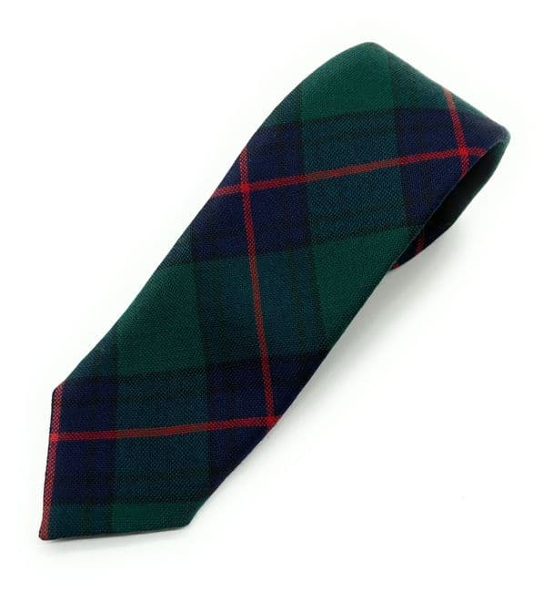 Gents Pure Wool Shaw Modern Tartan Tie Made in Scotland