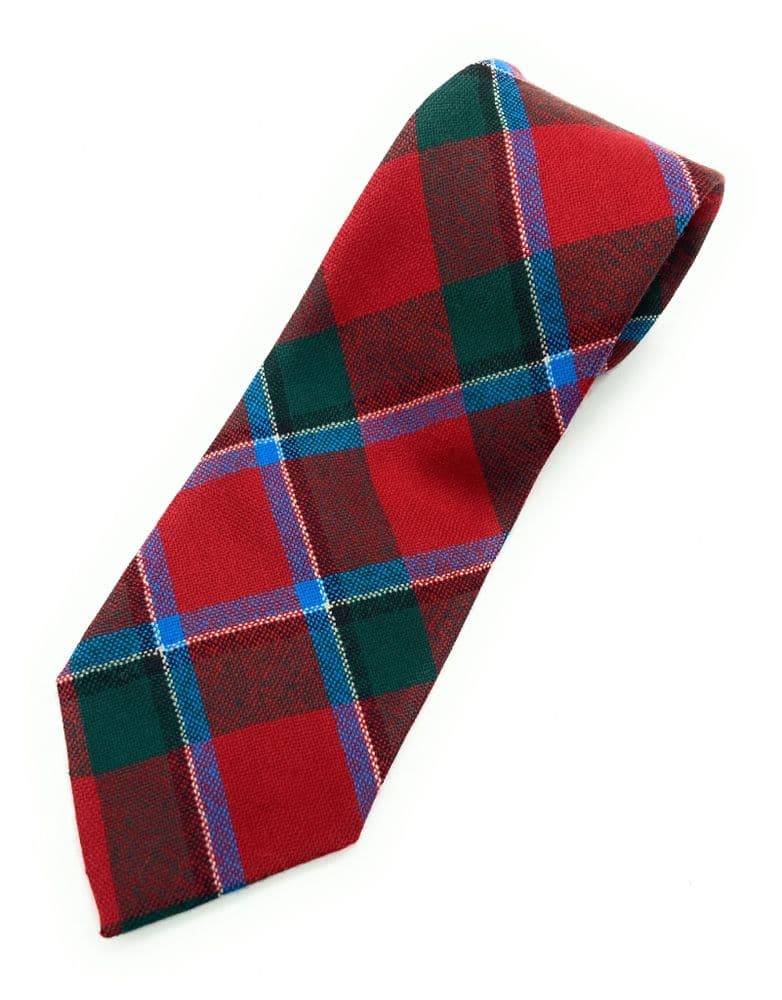 Gents Pure Wool Sinclair Modern Tartan Tie Made in Scotland