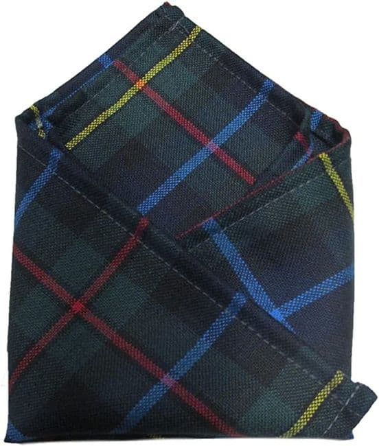 Gents Pure Wool Smith Tartan Pocket Square - Made In Scotland