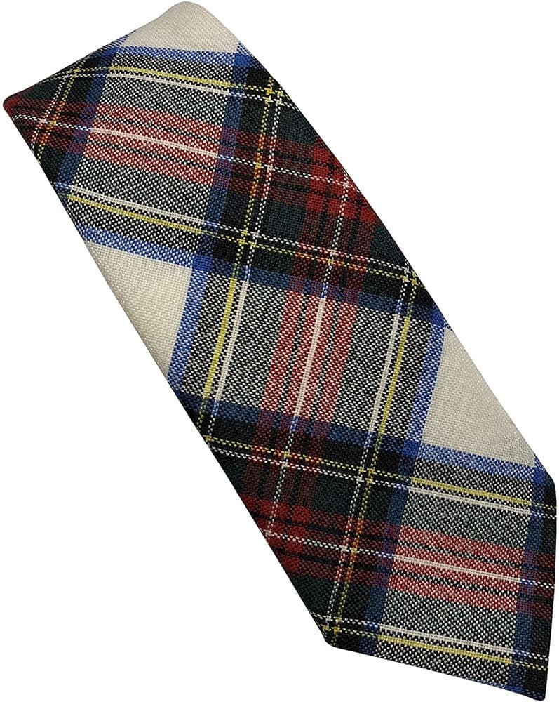 Gents Pure Wool Stewart Dress Tartan Tie Made in Scotland
