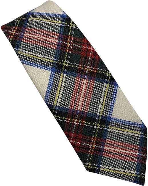 Gents Pure Wool Stewart Dress Tartan Tie Made in Scotland