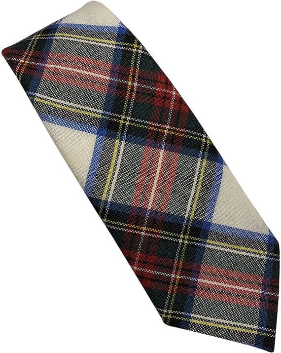 Pure Wool Stewart Dress Tartan Tie | Made in Scotland