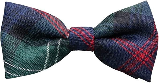 Gents Pure Wool Sutherland Old Tartan Bow Tie Made in Scotland