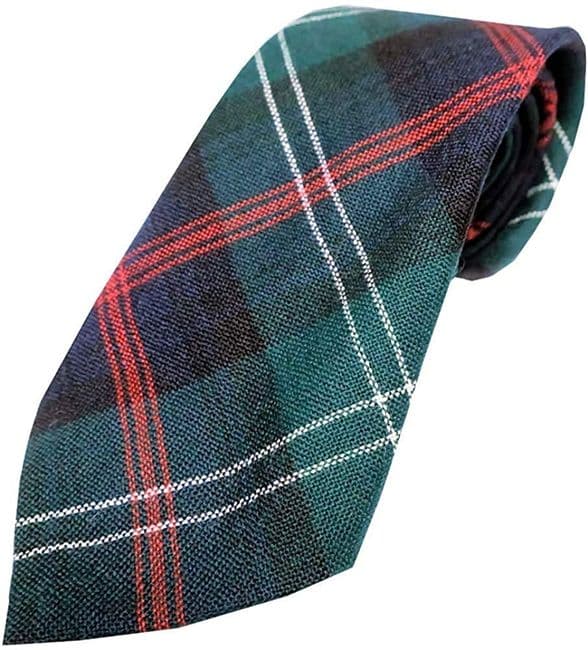 Gents Pure Wool Sutherland Old Tartan Tie Made in Scotland