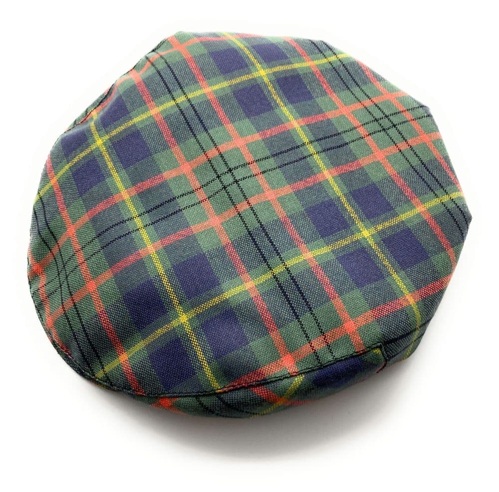Gents Pure Wool Taylor Weathered Tartan Flat Cap