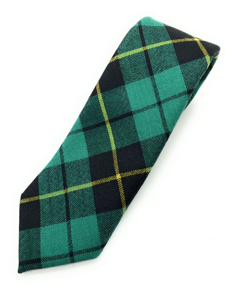 Gents Pure Wool Wallace Hunting Ancient Tartan Tie Made in Scotland