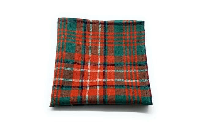 Gents Pure Wool Wilson Ancient Tartan Pocket Square - Made In Scotland