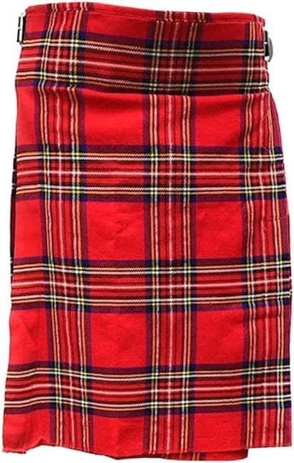 Gents Royal Stewart Tartan Scottish Traditional 5 Yard Kilt