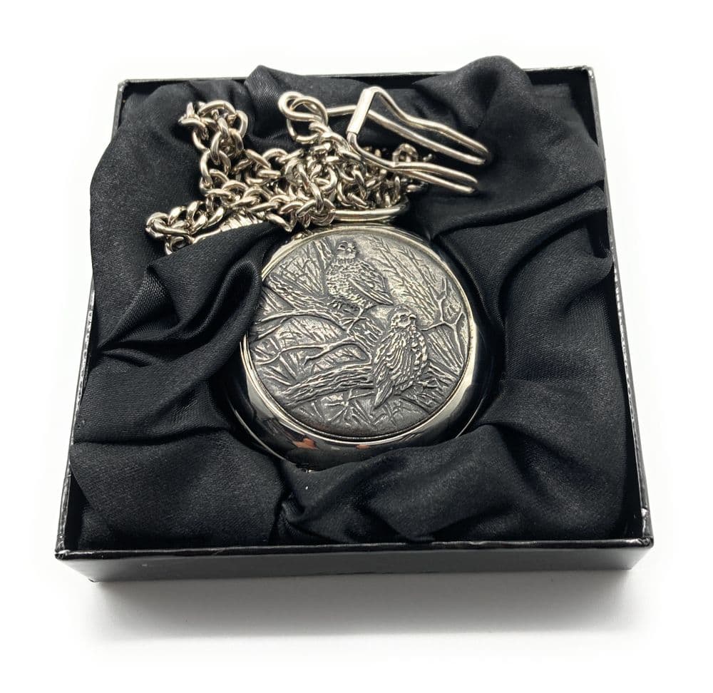 Gents Scottish Grouse/Pheasant Wildlife Pocket Watc