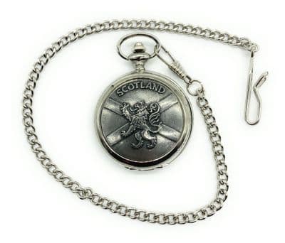 Gents Scottish Lion Rampant Cross  Pocket Watch