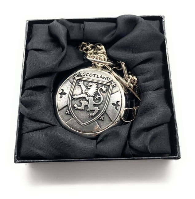 Gents Scottish Lion Rampant Shield Pocket Watch