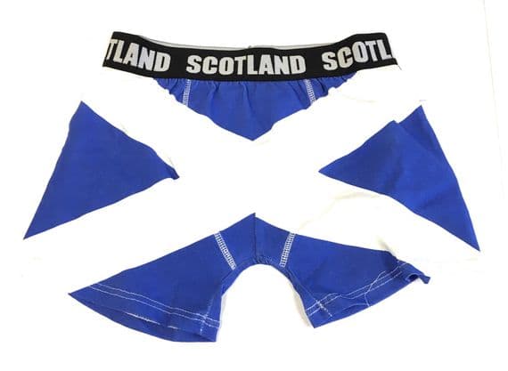 Gents Scottish Novelty Saltire Scotland Flag Boxer Shorts