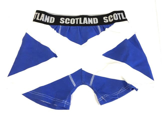 Gents Scottish Novelty Saltire Scotland Flag Boxer Shorts