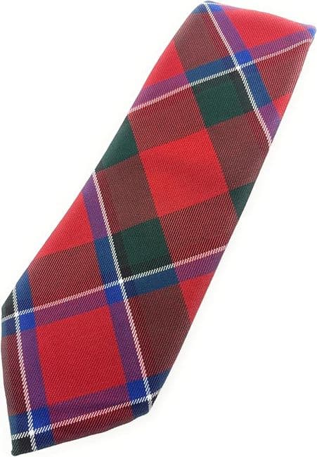 Gents Sinclair Red Tartan Tie