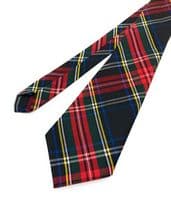 Stewart Black Tartan Tie | Scottish Tartan Necktie