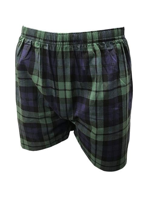 Gents Traditional Black Watch Tartan Boxer Shorts