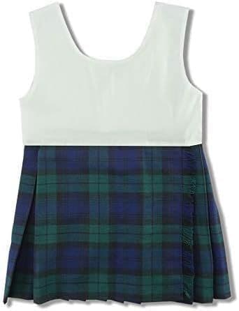 Girls Black Watch Tartan Bodice Kilt Dress