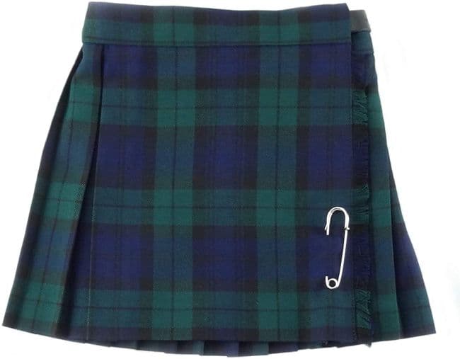 Girls Black Watch Tartan Kilt