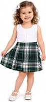 Girls Gordon Dress Tartan Bodice Dress