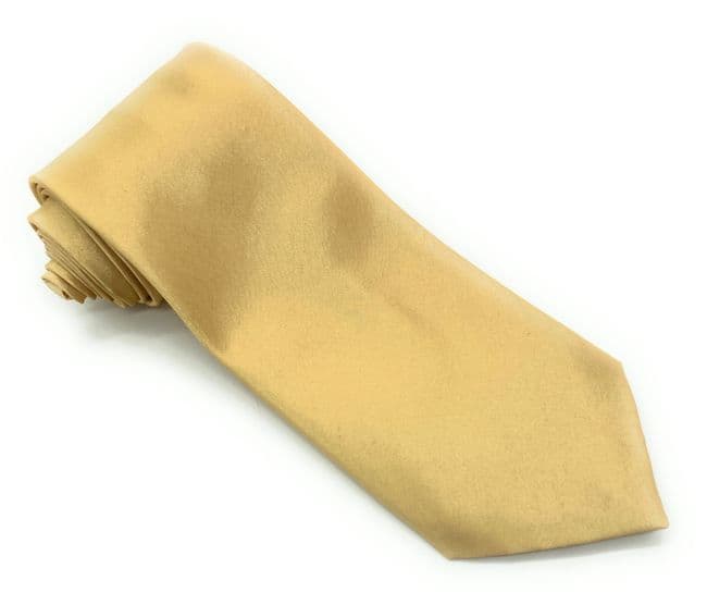 Gold Woven Silk Tie - MADE IN SCOTLAND