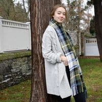 Gordon Dress Ancient Scarf | Luxury Superfine Wool | Highland Tweed