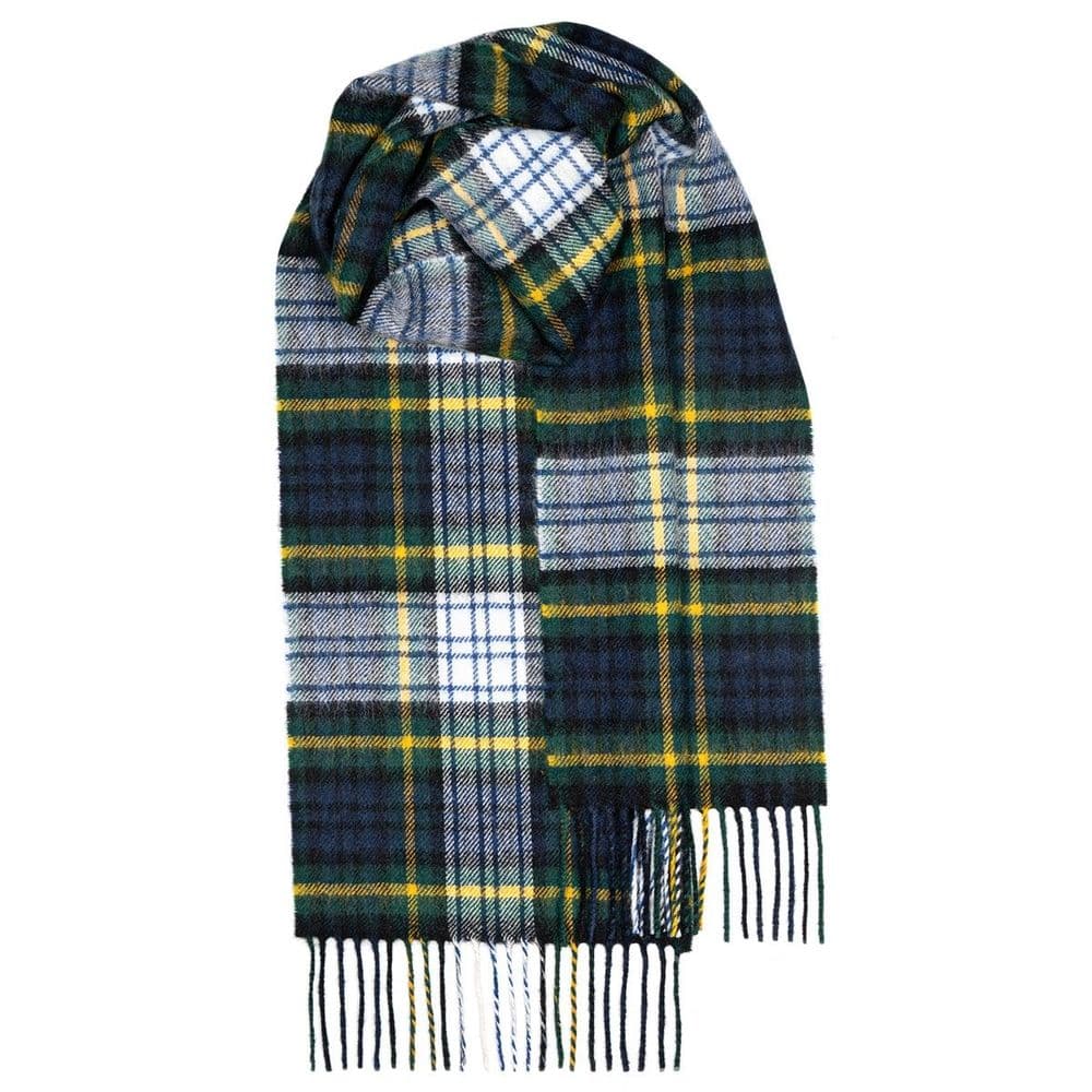 Gordon Dress Modern Tartan Lambswool Unisex Scarf - Made in Scotland