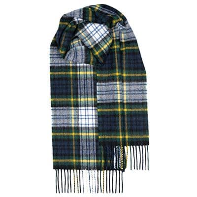 Gordon Dress Modern Tartan Pure Lambswool Unisex Scarf | Made in Scotland