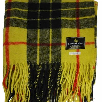 Ingles Buchan of Scotland MacLeod of Lewis Tartan Wool Travel Rug/Blanket