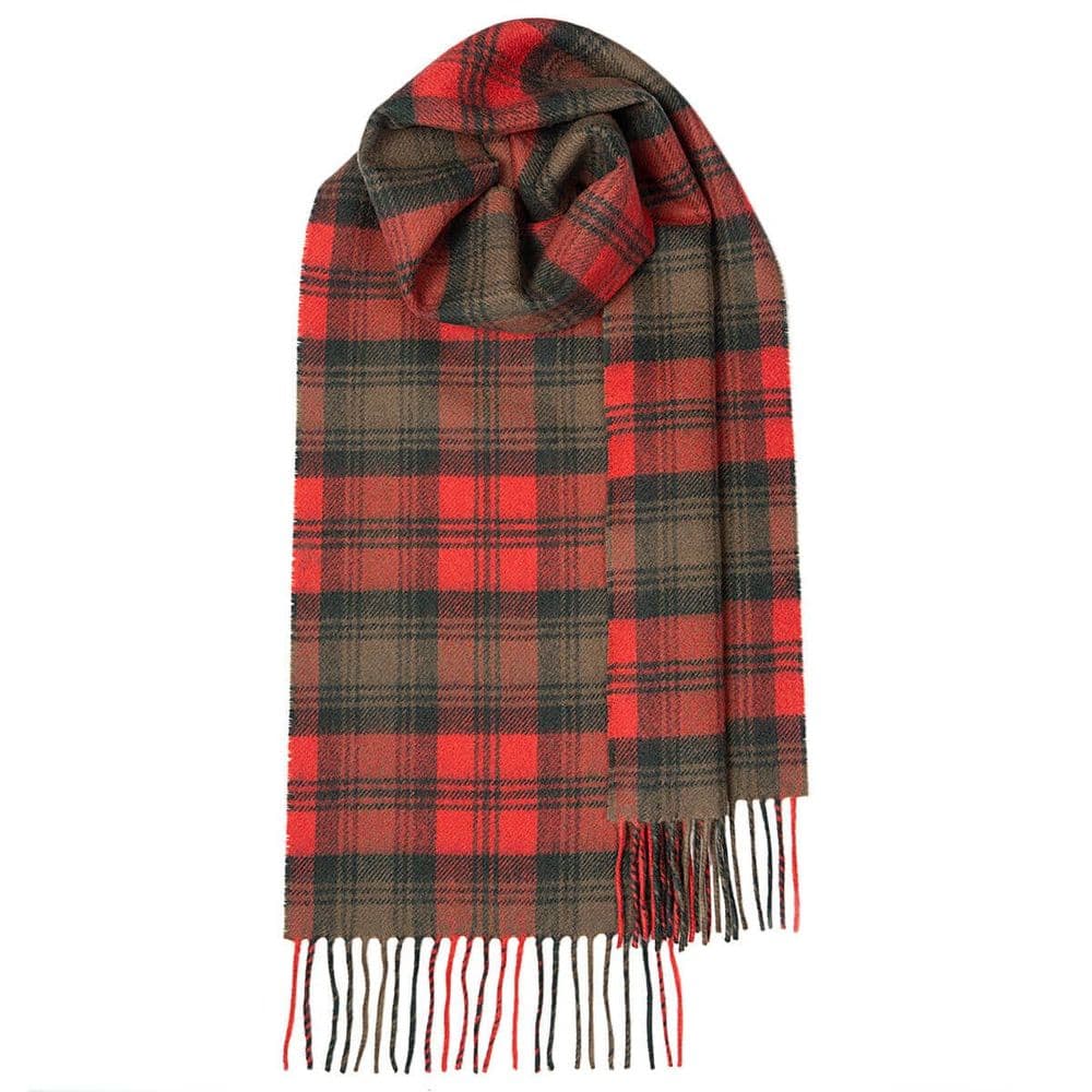Kerr Weathered Tartan Pure Lambswool Unisex Scarf - Made in Scotland