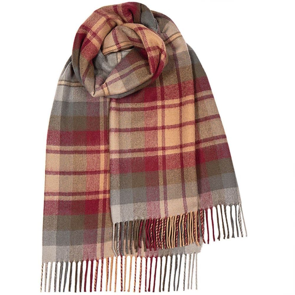 Ladies Auld Scotland Tartan Pure Lambswool Stole - Made in Scotland