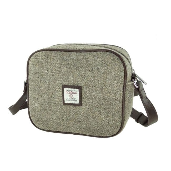 Ladies Authentic Harris Tweed Almond Square Mini Bag Oatmeal