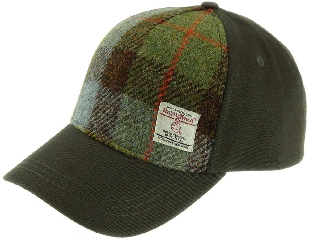 Ladies Authentic Harris Tweed Baseball Cap MacLeod Tartan